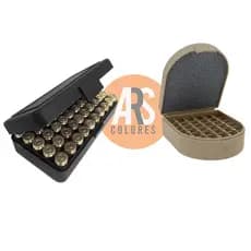 Kit Caixa Estojo Porta Munição 40 - 7,65 – 9mm – 380 / Bélica