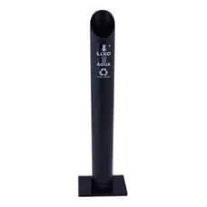 Lixeira dispensador em PVC para copos descartáveis preta de Água 180 a 200ml