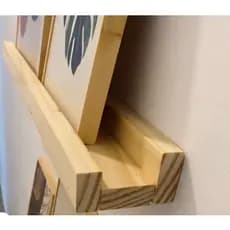 Prateleira Modelo Calha Grande Suspensa Com 60x7cm - Porta Temperos, Esmaltes, Quadros