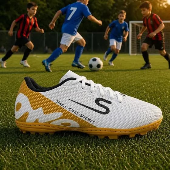 Chuteira Infantil Campo 26 ao 33 Travas Resistentes Alta Performance Conforto Total Ideal Para Jogo e Treino