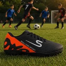 Chuteira Infantil Society do 26 ao 33 Criança Craque para Grama Sintética Solado costurado Leve Futebol Tênis
