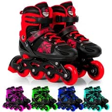 Patins Roller Ajustável Inline Menina Menino Esporte Infantil Tamanho Regulável - Unitoys