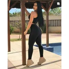 Calça legging feminina alta Suplex academia Fitness