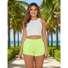 Short Shortinho Feminino Praia Piscina Academia Corrida Verão