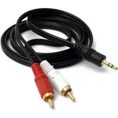 Cabo De Áudio Estéreo Auxiliar P2 X 2 Rca