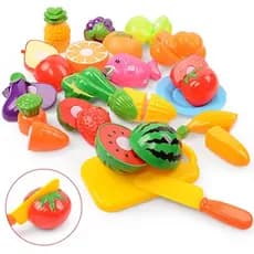Fruta de Brinquedo Com Velcro Comidinha Para Cortar Educativo Alimentos Vegetais Cozinha Crec
