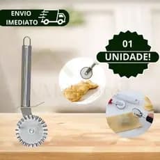 Cortador de Pastel de Aço Inox - 21cm Resistente e Fácil de usar