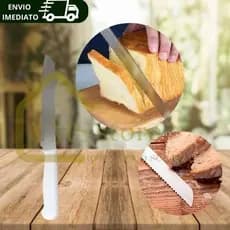 Faca Para Pão 1 Unidade - 27,4cm  Ponta em Aço Inox para Pães pequenos e grandes