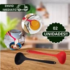 Kit 2 Conchas de Silicone 29cm Resistente a altas Temperaturas