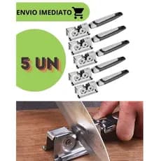 5 Peças Amolador de Facas Profissional - Metal Resistente e fácil de usar