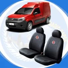 Capas Banco Couro e Pluma Universal para Carro Modelo Cabine Simples Linha Fiat Fiorino Strada