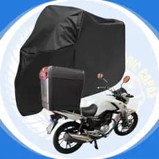 Capa Cobrir Motocicletas Modelo Big Trail´s Couro Courvin Moto com Baú