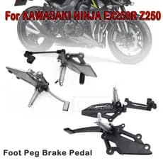 Apoio Para Os Pés Esquerdo Da Motocicleta Ou Pedal De Alavanca De Câmbio KAWASAKI NINJA 300/250/R Z250 EX250 EX300