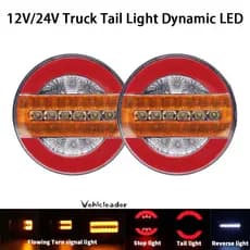 1/2 Pçs 12V 24V LED Caminhão Luz Traseira Reversa De Freio Fluxo De Volta Lâmpada Adequada Para Reboque De Ônibus De Carro