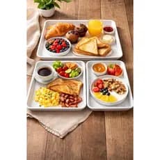 Bandeja Organizadora Alça Cantinho do Café Multiuso Resistente Decorativa Casa Cozinha Mesa Posta