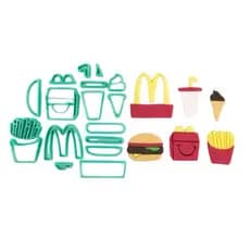 Cortador Kit Lanche Mac hamburger, batata frita