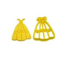 Cortador Bela ea Fera - Vestido da Bela 5,5cm