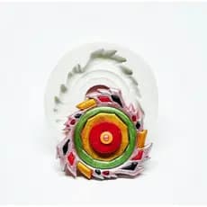 Molde de Silicone Beyblade Para Decorar Brinquedos