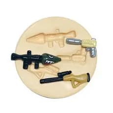 Molde de Silicone Armas Rifle Lançador de Foguetes Jogos FPS