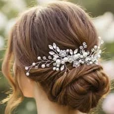 Grinalda Casamento Pente Arranjo Tiara Enfeite Cabelo  Festa Formatura Noiva Madrinhas