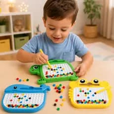 Mini Lousa Magnetica  Caneta Mágica Infantil Autismo Terapia Prancheta  Cartelas Figuras e Desenhos