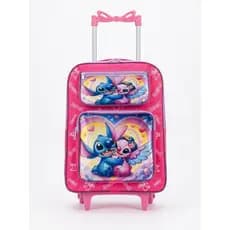Mochila Infantil Escolar Com Rodinhas Stich Feminino