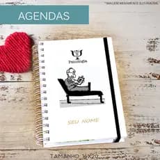 Planner psicologia  2026 Agenda personalizada com nome e elástico psicólogo psicóloga pais