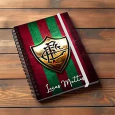 Agenda 2026 Fluminense FLU capa dura com nome elastico e alame planner