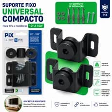 SUPORTE TV E MONITOR FIXO UNIVERSAL ORIGINAL PIX LED LCD 10 24 32 43 50 55 65 75 ATÉ 85 POLEGADAS PAREDE PAINEL