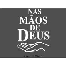 2 Adesivos Nas Mãos De Deus 25cm X 19cm Varias Cores