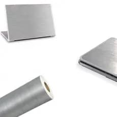 Adesivo Em Vinil Estilizando Prata Escovado Notebook 1mx50cm