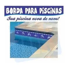 Adesivo Bordas Faixas Decorativas Para Piscina 26 Mts X 18cm