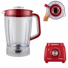 Copo Para Liquidificador Mondial Turbo Power Sangel L 99 Fb Vermelho - Preto