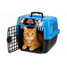 Caixa Transporte Pet N1 N2 Cachorro Gato Coelho Até 10kg Porta Resistente Ventilada