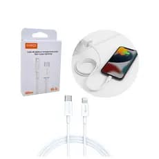 Cabo De Carregamento Turbo Tipo-c Para Lightning Kaidi Kd26 Branco
