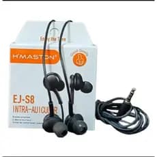 Fone de Ouvido Confortável Intra-auricular EJ-S8 Com Microfone Botoes de volume musica chamadas