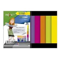 Bloco Ecocores Lumi 210 X 297mm 75g/m2 50 Folhas - Novaprint/Ridet