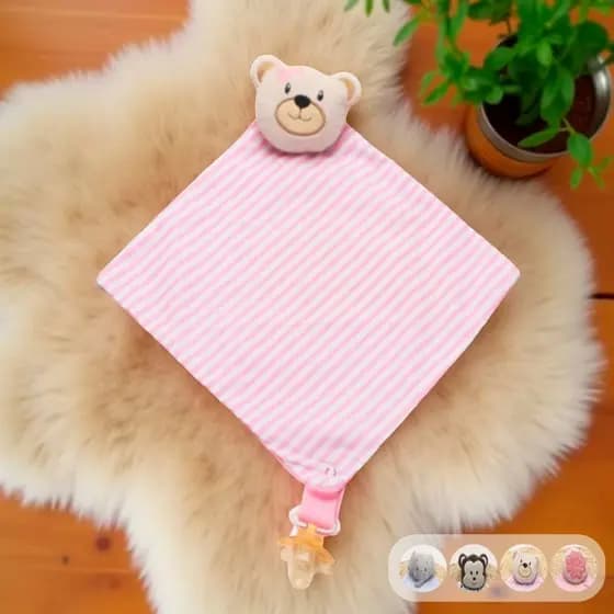 Naninha Para Bebê Menina Menino Bordada 100% Algodão 01 Peça
