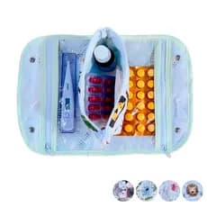 Farmacinha Necessaire Porta Remédios Portátil Para Bebê Menino Menina Acessórios Para Creche 02 Pcs