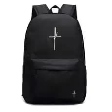 Mochila Unissex Casual Esportiva Escolar Grande Ziper e Bolso Lateral