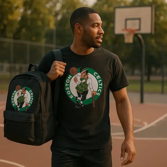 Kit Mochila Masculina Reforçada Grande Camiseta Algodão Sport Casual