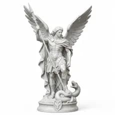 Estátua São Miguel Arcanjo Escultura Decorativa Para Mesa Sala Altar Presente Religioso Católico