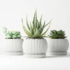 Cachepô para Flores Branco Estilo Ikea Vaso Decorativo Minimalista Moderno Elegante Sala e Decoração