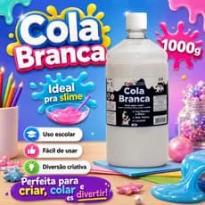 Cola Branca 1 kg Cola Mais PVA Extra  | Escolar & Artesanato | Secagem Rápida/