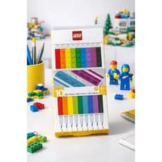 Canetas Gel LEGO Original 10 Cores Coloridas Presente Escolar