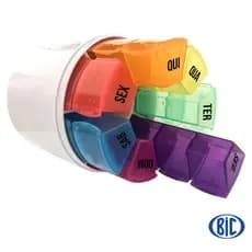 Porta Comprimidos Semanal 4x/dia Organizador de Medicamentos