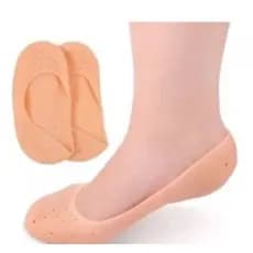 Meia Silicone Hidratante Pé Calcanhar Antiderrapante Aumento pes Protetor Silicone Pe Sapato Par de Meia Palmilha ga-021