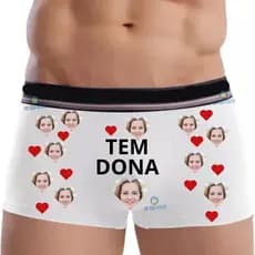 Cueca Box Personalizada com sua Foto Presente Casal l Dia dos Namorados l Romântico