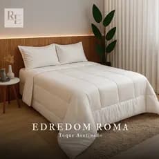 Kit Edredom King com 2 Fronhas Gigante 2,80x2,40 Gigante Roma 400 Fios Dupla Face Micropercal