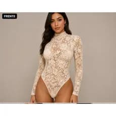 Body Feminino Renda Paris